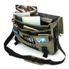 Men Canvas Multifunctional Big Capacity Outdoor 17.3 Inch Laptop Crossbody Bag Handbag