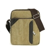 Men Canvas Patchwork Bag No Cover Crossbody Bag Shoulder Bag