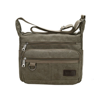 Men Canvas Shoulder Bags Causal Durable Outdoor Crossbody Bags