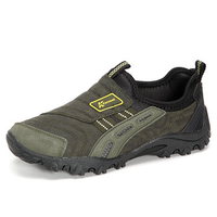 Men Canvas Splicing Soft Latex Insole Breathable Outdoor Sneakers