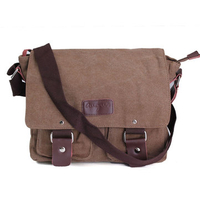 Men Canvas Vintage Crossbody Bag Leisure Retro Sport Shoulder Bag