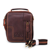 Men Casaul Genuine Leather Outdoor Crossbody Bag Leisure Zipper Handbag