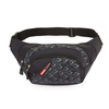 Men Casual Nylon Grid Outdoor Sports Waist Bag Crossbody Bag