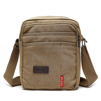 Men Casual Canvas Crossbody Bag Travel Outdoor Shoulder Bag