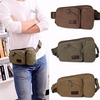 Men Casual Canvas Sport Outdoor Leisure Waist Bag