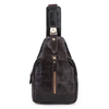 Men Casual Genuine Leather Vintage Chest Bag Leisure Crossbody Bag Retro Shoulder Bag
