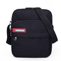Men Casual Nylon Oxford Black Sports Travel Shoulder Bag Crossbody Bag