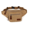 Men Casual Sport Canvas Khaki Coffee Crossbody Chest Bag