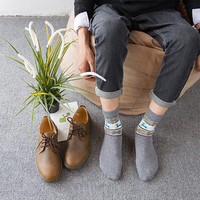 Men Christmas Deer Pattern Socks Wool Blend Thick Warm Winter Socks