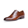Men Classic Cap Toe Lace Up Vintage Oxfords Leather Dress Formal Shoes