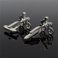 Men Copper Bike Modelling Pattern Cufflinks Shirt Button Suit Accessories