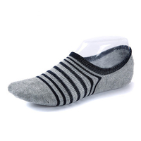 Men Cotton Breathable Boat Socks Casual Comfortable Striped Invisible Socks