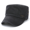 Men Cotton Flat Vintage Washed Army Cap Casual Airhole Stitching Visors Baseball Hat Adjustable