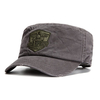 Men Cotton Solid Sunscreen Flat Hat Outdoor Military Training Army Baseball Caps Adjustable