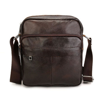 Men Cowhide Genuine Leather Crossbody Bag