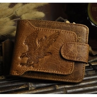 Men Cowhide Wallet Genuine Leather Wallet Business Wallet Purse