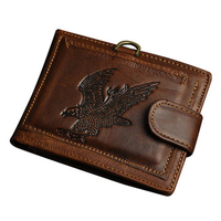 Men Cowhide Wallet Genuine Leather Wallet Purse Business Wallet
