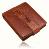 Men Crocodile Grain Vintage Short Wallet Vasual Retro Cash Cards Coins Bags