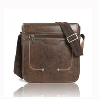 Men Crossbody Bag Casual Vintage PU Leather Shoulder Bags Messenger Bags