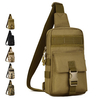 Men Crossbody Bag Nylon Camouflage Chest Pack Forest Travel Bag