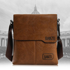 Men Crossbody Bag PU Faux Leather Shoulder Bag Business Bag