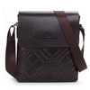 Men Crossbody Bag PU Leather Bag Business Messenger Bag