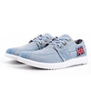 Men Denim Union Jack Lace Up Canvas Flat British Style Casual Shoes