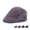 Men Denim Washing Beret Cap Casual Outdoor Sun Visor Peaked Hat