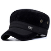 Men Earflaps Earmuffs Artificial Mink Fur Flat Baseball Cap Warmer Thicken Outdoor Casual Hats
