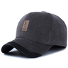 Men Earflaps Leather Baseball Cap Earmuffs Warmer Thicken Outdoor Sport Casual Hats