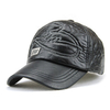 Men Embroidery Letter PU Leather Baseball Caps Casual Outdoor Visor Golf Hats