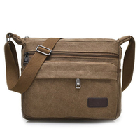 Men Fashion Canvas Crossbody Bag Casual Outdoor Sport Shoulder Bag