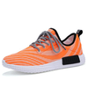 Men Fluorescent Light Up Mesh Breathable Stripe Shock Absorbing Outdoor Sport Shoes