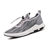 Men Flyknit Strech Fabric Breathable Sneakers Elastic Laces Athltic Shoes