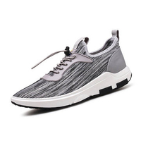 Men Flyknit Strech Fabric Breathable Sneakers Elastic Laces Athltic Shoes