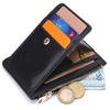Men Genuine Leather Card Holder Retro Billford Short Wallet Multi-slots Money Bag