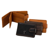 Men Genuine Leather Cowhide Retro Short Horizontal Card Holder Wallets