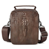 Men Genuine Leather Multifunctional Handbag Casual Crossbody Bag Vintage Shoulder Bag
