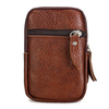 Men Genuine Leather Outdoor Small Waist Bag Phone Cards Bags Casaul Wallet
