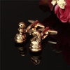 Men Gold Chess Pattern Cufflinks Wedding Gift Suit Shirt Accessories