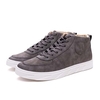 Men High Top Shoes Lace Up PU Casual Outdoor Sneakers