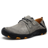 Men Hiking Pigskin Leather Slip Resistant Outdoor Sport Casual Sneakers