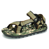 Men Hook & Loop Canvas Comfortable Shock Absorption Sole Beach Sandals
