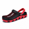 Men Knitted Fabric Splicing Breathable Slip On Casual Sandals