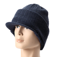 Men Knitted Knitting Beanies Caps Full Face Mask Multifunctional Elastic Neck Ear Protective Hat