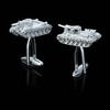 Men Male Tank Panzer Pattern Cufflinks Wedding Gift Suit Shirt Accessories