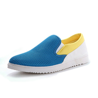 Men Mesh Color Match Breathable Slip On Outdoor Casual Sport Shoes