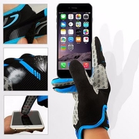 Men Mesh Cycling Touch Screen Full Finger Gloves Waterproof Windproof Outdoor Sport Mittens