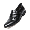 Men Metal Buckle Pointed Toe Stylish Business Casual Formal Shoes