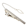 Men Metal Silver Tone Simple Necktie Tie Bar Clasp Clip Practical Decor